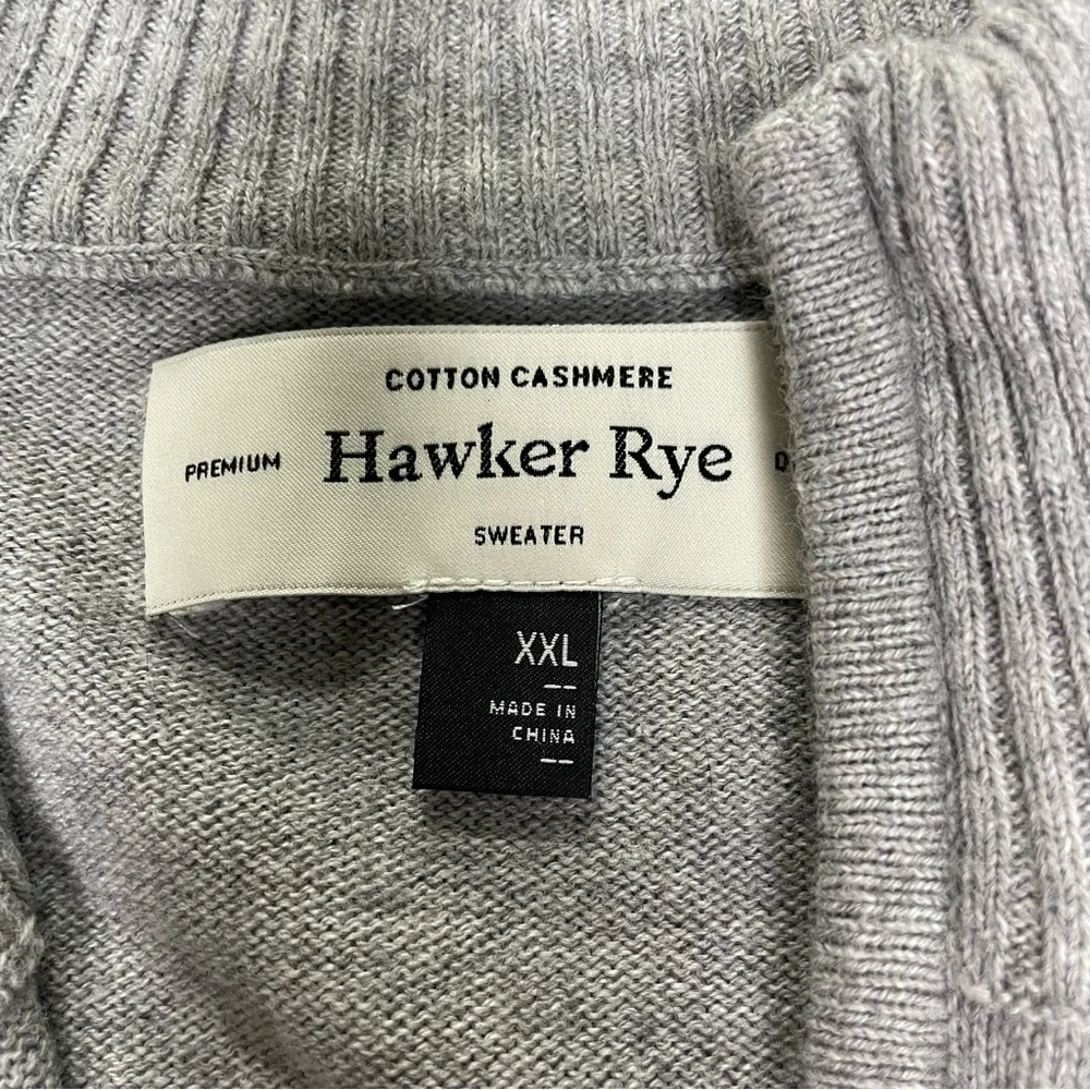 Hawker Rye Men’s Sweater - Gray, XXL - New Without Tags